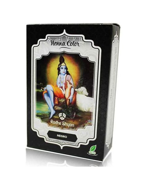 Henna Polvo Negro Radhe Shyam - 100 gramos