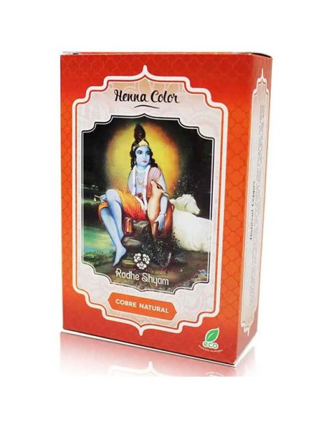 Henna Polvo Cobre Natural Radhe Shyam - 100 gramos