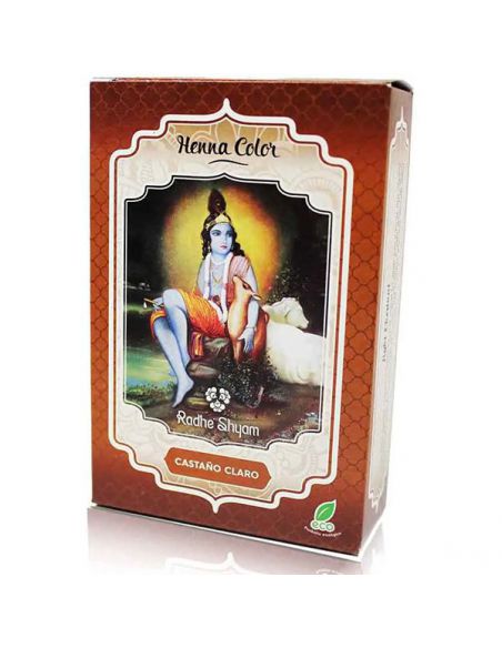 Henna Polvo Castaño Claro Radhe Shyam - 100 gramos