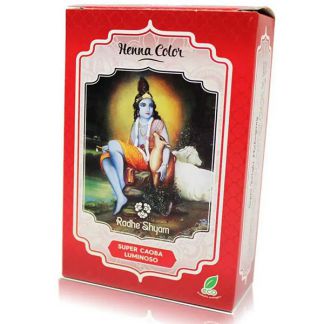 Henna Polvo Caoba Luminoso Radhe Shyam - 100 gramos