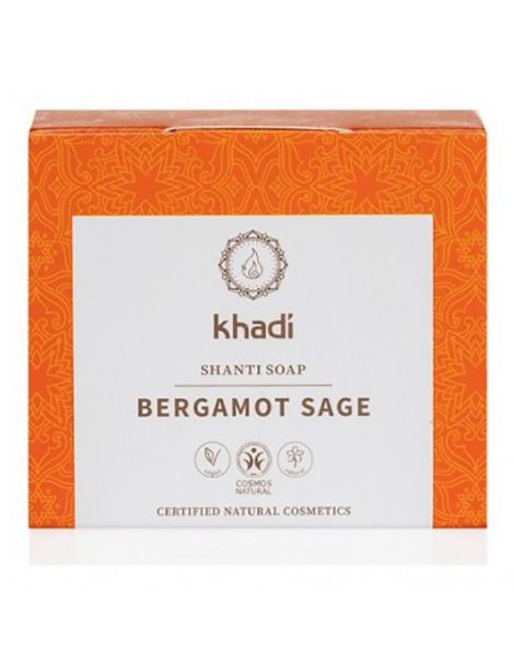 Jabón Shanti Salvia y Bergamota Khadi - 100 gramos