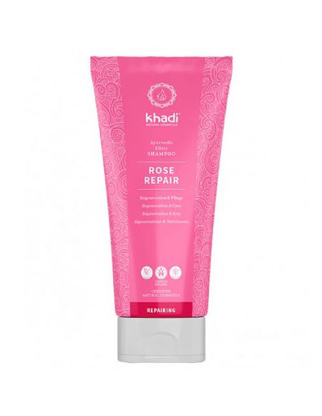 Champú de Rosa Reparador Khadi - 200 ml.