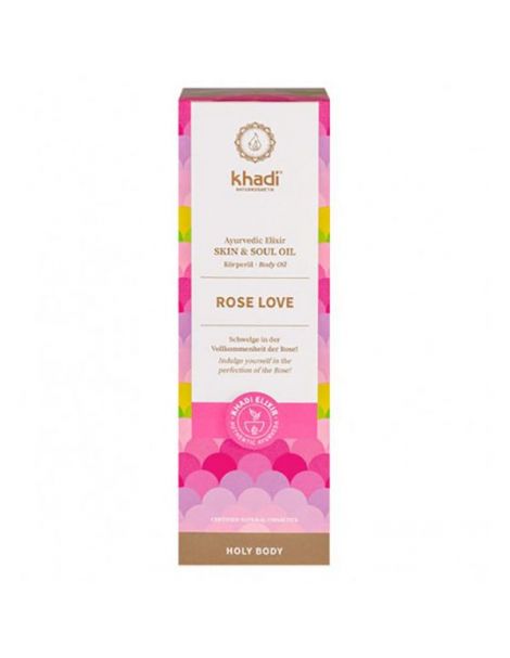 Aceite Elixir Ayurveda Rosas Regenerante Khadi - 100 ml.