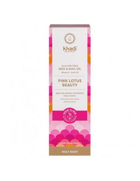 Aceite Elixir Ayurveda Loto Rosa Equilibrio Khadi - 100 ml.
