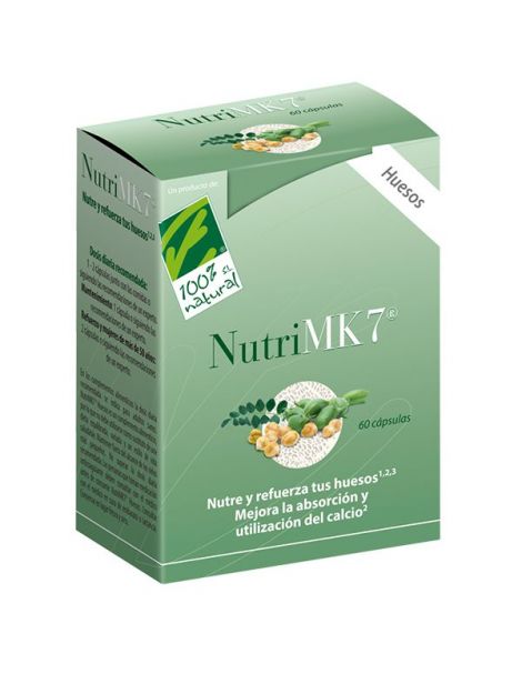 NutriMK7 Huesos Cien por Cien Natural - 60 perlas