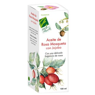 Aceite de Jojoba con Rosa Mosqueta Cien por Cien Natural - 100 ml.