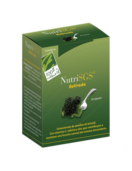NutriSGS Activado Cien por Cien Natural - 60 cápsulas