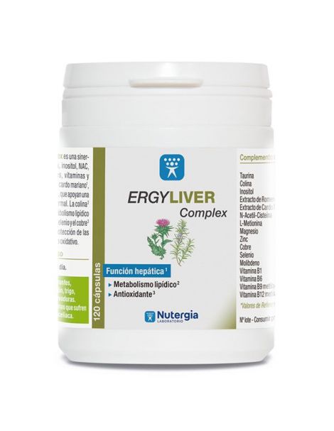 Ergyliver Complex Nutergia - 120 cápsulas