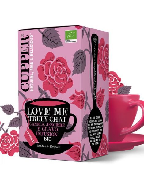 Love Me Truly Chai Infusión Bio Cupper - 20 bolsitas