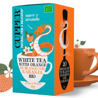 Té Blanco con Naranja Infusión Bio Cupper - 20 bolsitas