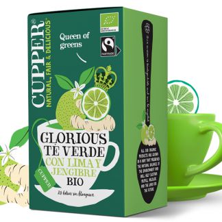 Té Verde con Lima y Jengibre Infusión Bio Cupper - 20 bolsitas