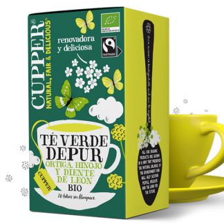 Té Verde Depur Infusión Bio Cupper - 20 bolsitas