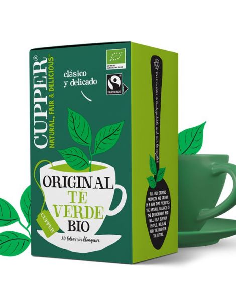 Té Verde Infusión Bio Cupper - 20 bolsitas