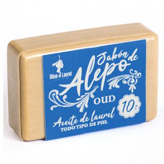 Jabón de Alepo 10% Oud Oliva y Laurel - 125 gramos