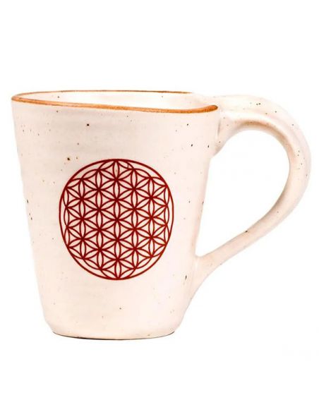 Taza Té y Café con Flor de la Vida - 350 ml.