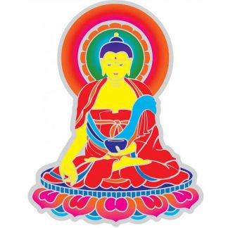 Adhesivo Buda Colores - 14 cm.