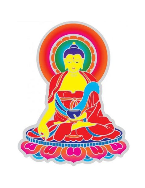 Adhesivo Buda Colores - 14 cm.