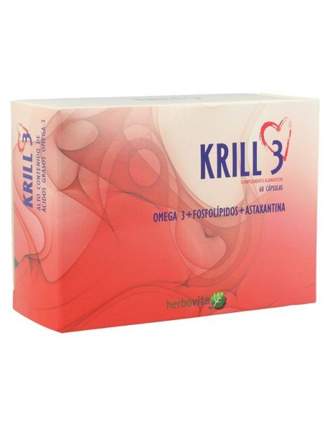 Krill 3 Herbovita - 60 perlas