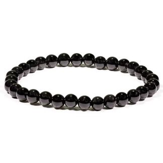 Pulsera Bolas Turmalina Negra