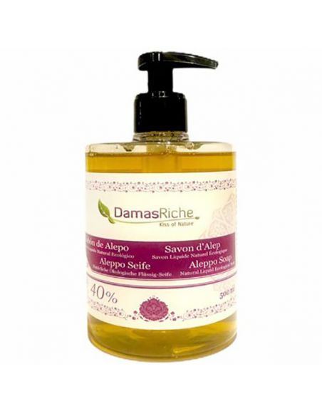 Jabón de Alepo Líquido 40% Damasriche - 500 ml.