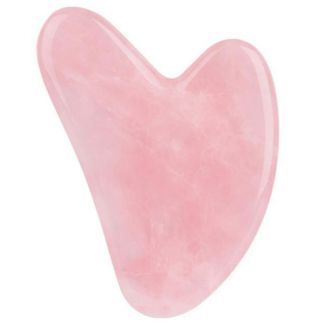 Masajeador Gua Sha de Cuarzo Rosa