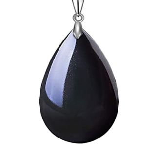 Colgante Gota de Obsidiana Grande
