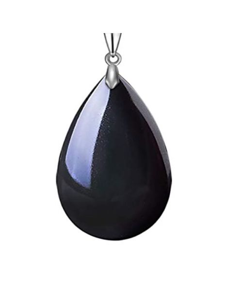 Colgante Gota de Obsidiana Grande