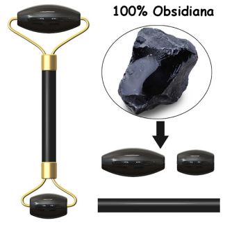 Rodillo para Masaje Doble de Obsidiana