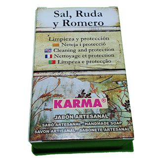 Jabón de Sal, Ruda y Romero para Limpiezas Karma