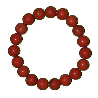 Pulsera Bolas de Jaspe Rojo