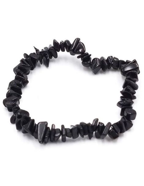 Pulsera Chip Turmalina Negra