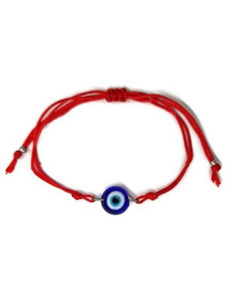 Pulsera Cordón Rojo con Ojo Turco