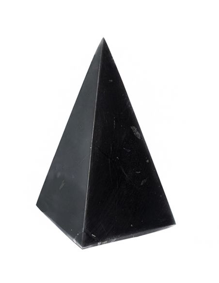 Pirámide-Obelisco de Shungit - 5x10 cm.