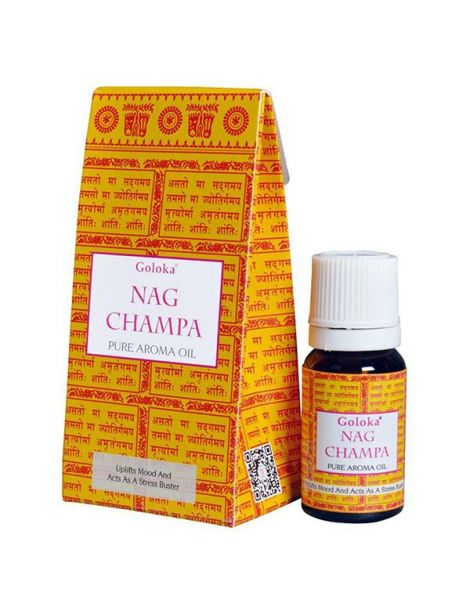 Aceite Esencial Aromático Nag Champa Goloka - 10 ml.