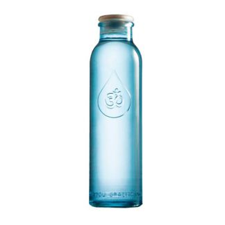 Mini Botella de Cristal con Funda y Tapón Hermético Om Water - 500 ml.