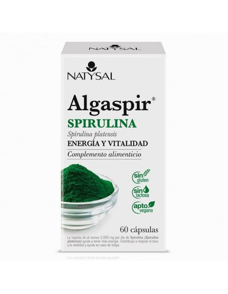 Algaspir Espirulina Natysal - 60 cápsulas