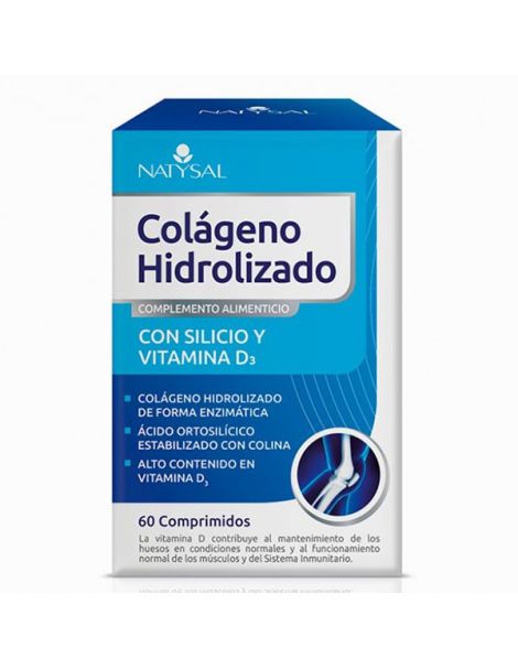 Colágeno Hidrolizado con Silicio y D3 Natysal - 60 comprimidos