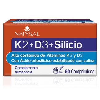 K2 + D3 + Silicio Natysal - 60 comprimidos