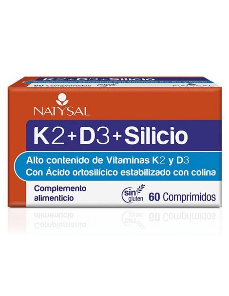 K2 + D3 + Silicio Natysal - 60 comprimidos