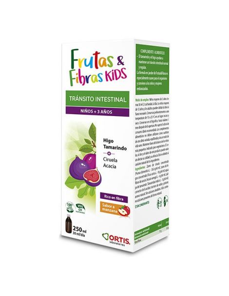 Fruta y Fibra Kids Jarabe Ortis - 250 ml.