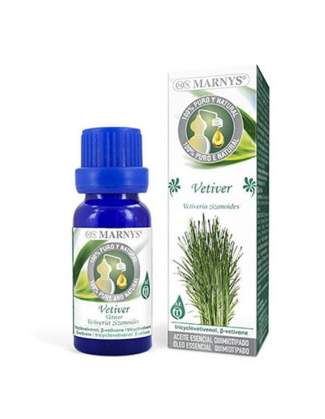 Aceite Esencial Alimentario Vetiver Marnys - 15 ml.