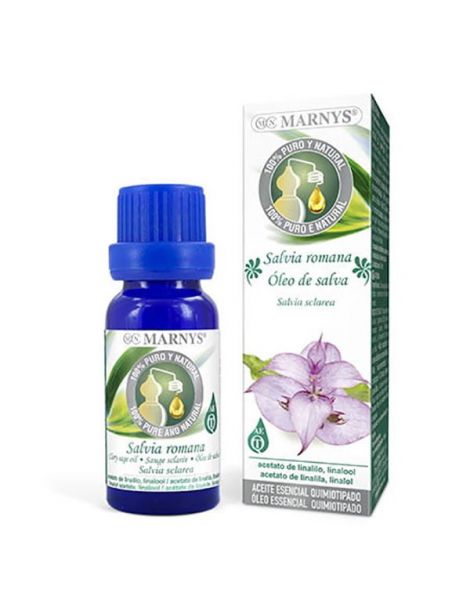 Aceite Esencial Alimentario Salvia Romana Marnys - 15 ml.