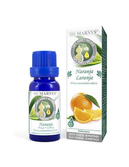 Aceite Esencial Alimentario Naranja Marnys - 15 ml.