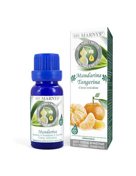 Aceite Esencial Alimentario Mandarina Marnys - 15 ml.