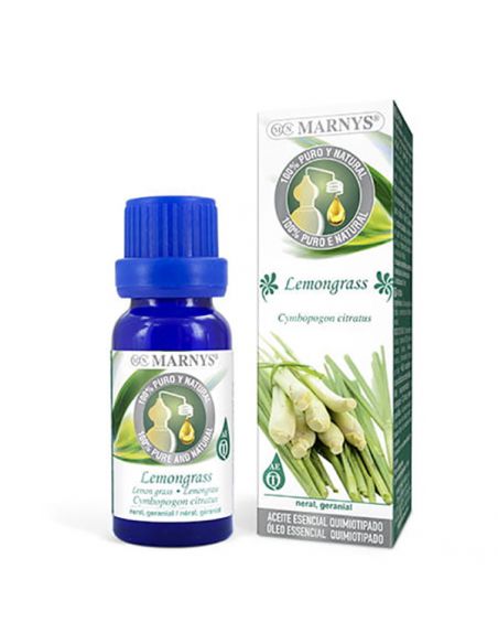 Aceite Esencial Alimentario Lemongrass Marnys - 15 ml.