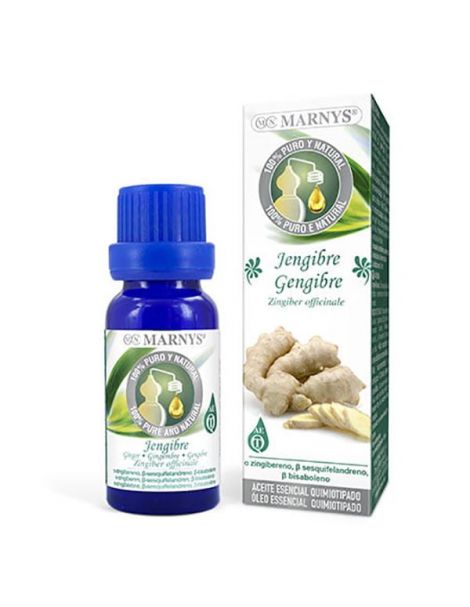 Aceite Esencial Alimentario Jengibre Marnys - 15 ml.