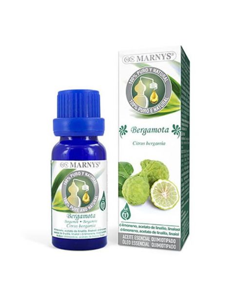 Aceite Esencial Alimentario Bergamota Marnys - 15 ml.