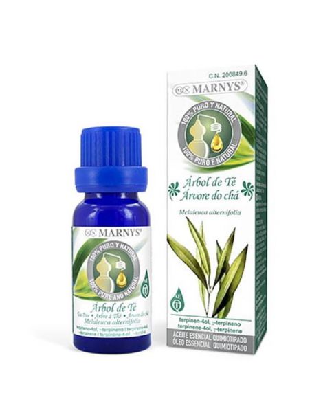 Aceite Esencial Alimentario de Árbol de Té Marnys - 15 ml.