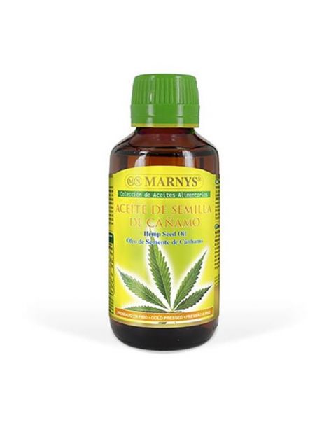 Aceite de Semillas de Cáñamo (Cannabis) Alimentario Marnys - 125 ml.