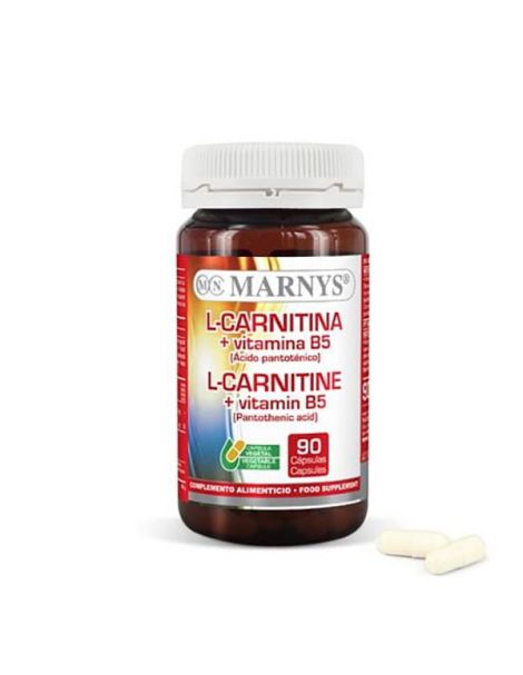 L-Carnitina con Vitamina B5 Marnys - 90 cápsulas